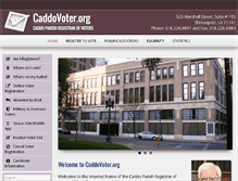 Tablet Screenshot of caddovoter.org